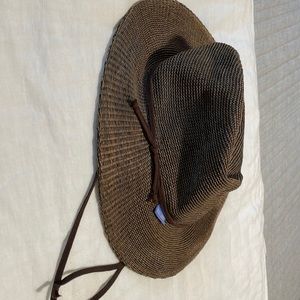 Brown beach hat